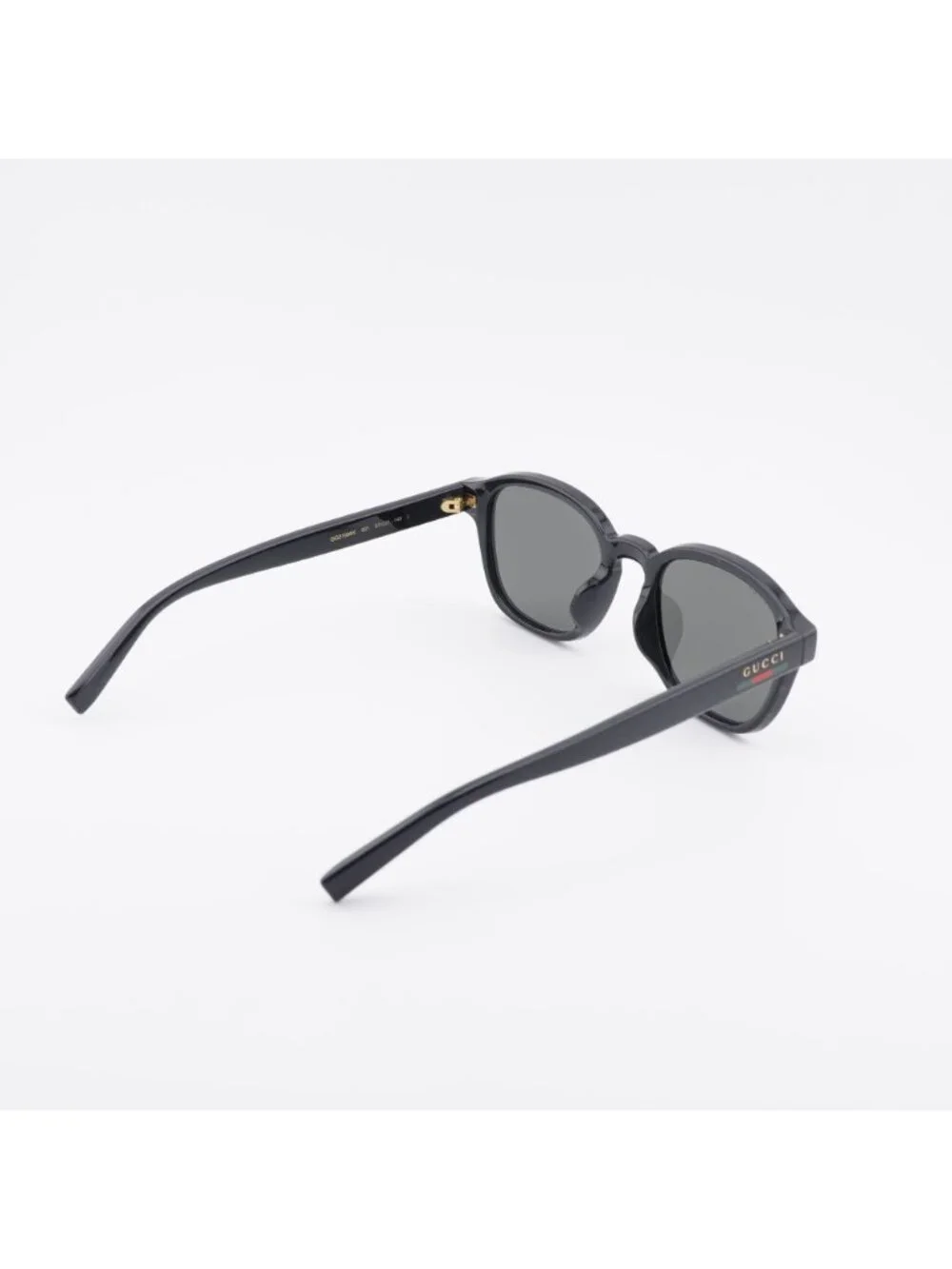 Gucci GG2109SK 001 Sunglasses Black Square Frame, Grey Lenses